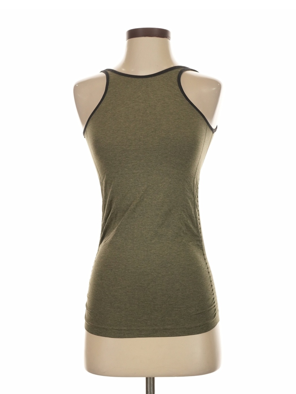 lululemon athletica Olive Green Racerback Tank with Dark Trim